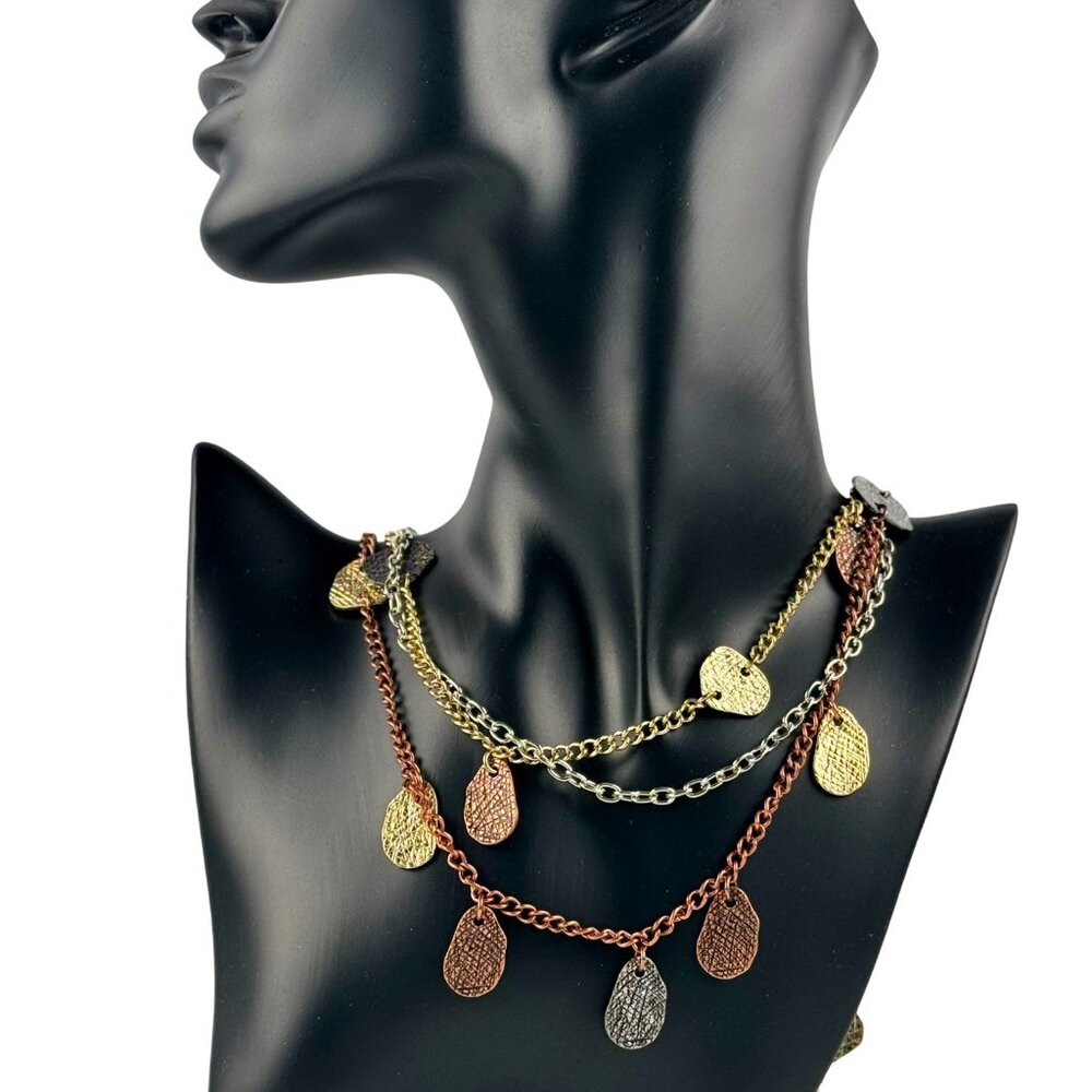 SONOMA Life + Style Chain Necklace Gold and Copper Tones  NWT